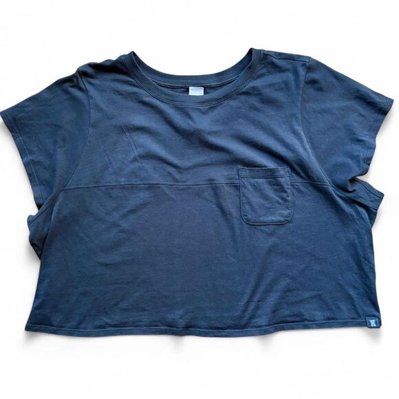 Savage X Fenty Xssential Baby Crop Pocket Tee Bundle of 2 (Black & Grey) size 3X - Picture 3 of 8